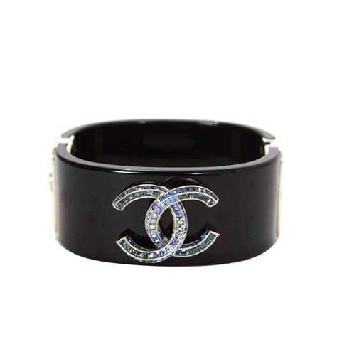 chanel cuff bracelet blue black|chanel cuff bracelet price.